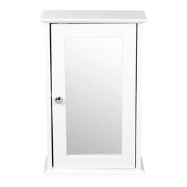 Alaska Wall Cabinet With Mirror White - Bankrupt Beds