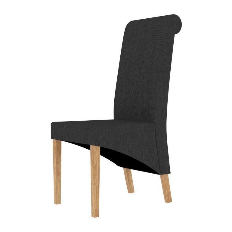 Amelia Dining Chair Charcoal (Pack of 2) - Bankrupt Beds