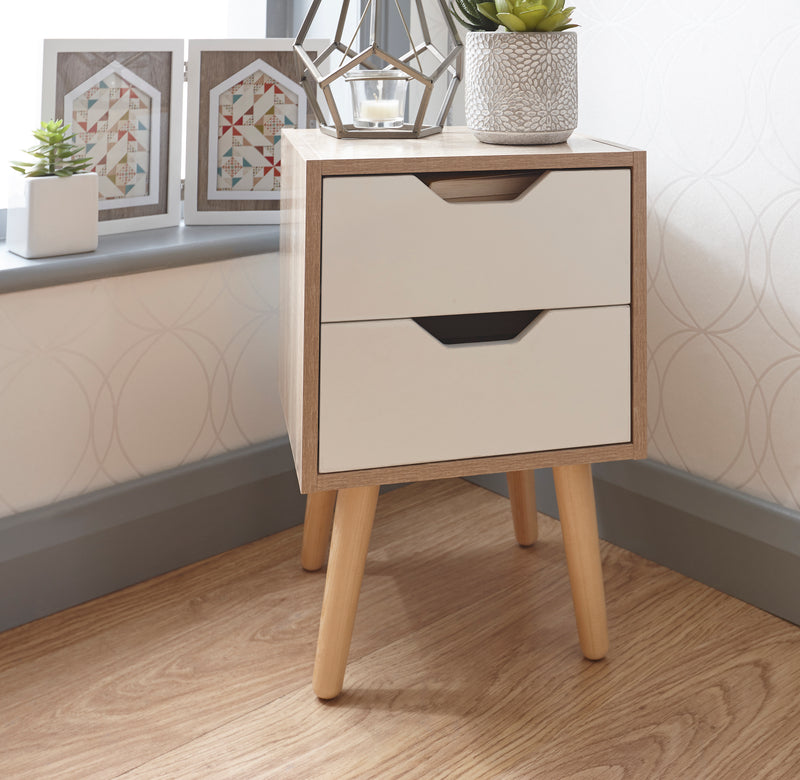 Stockholm 2 Drawer Nightstand