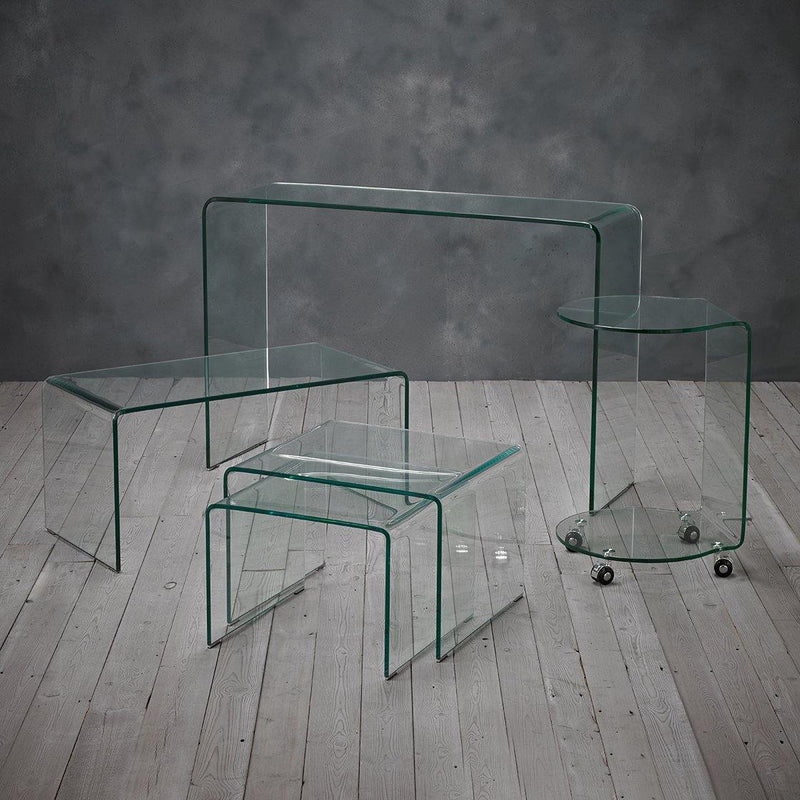 Azurro Nest Of 2 Tables Glass - Bankrupt Beds