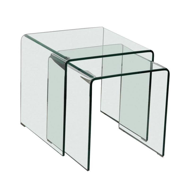 Azurro Nest Of 2 Tables Glass - Bankrupt Beds