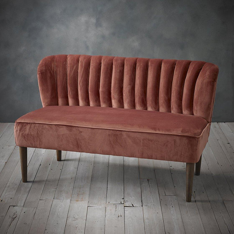 Bella 2 Seater Sofa Vintage Pink - Bankrupt Beds