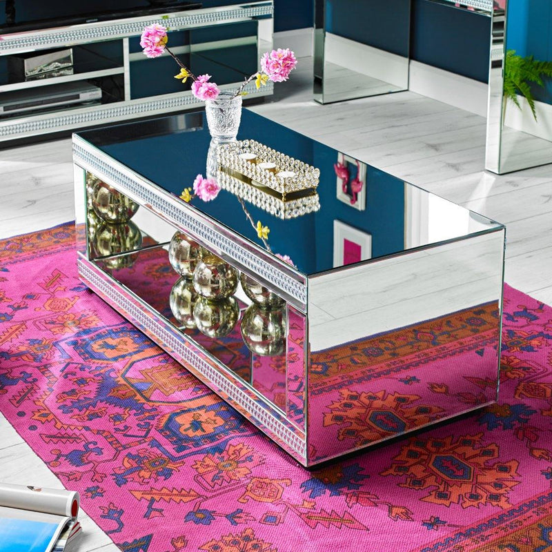 Biarritz Mirrored Coffee Table - Bankrupt Beds