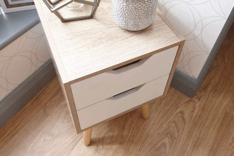 Stockholm 2 Drawer Nightstand