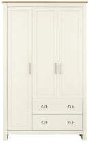 Lancaster 3 Door 2 Drawer Wardrobe