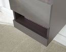 Galicia Tall Shelf Unit Grey with LED - Bankrupt Beds