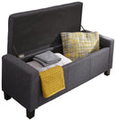 Verona Ottoman Bench Charcoal