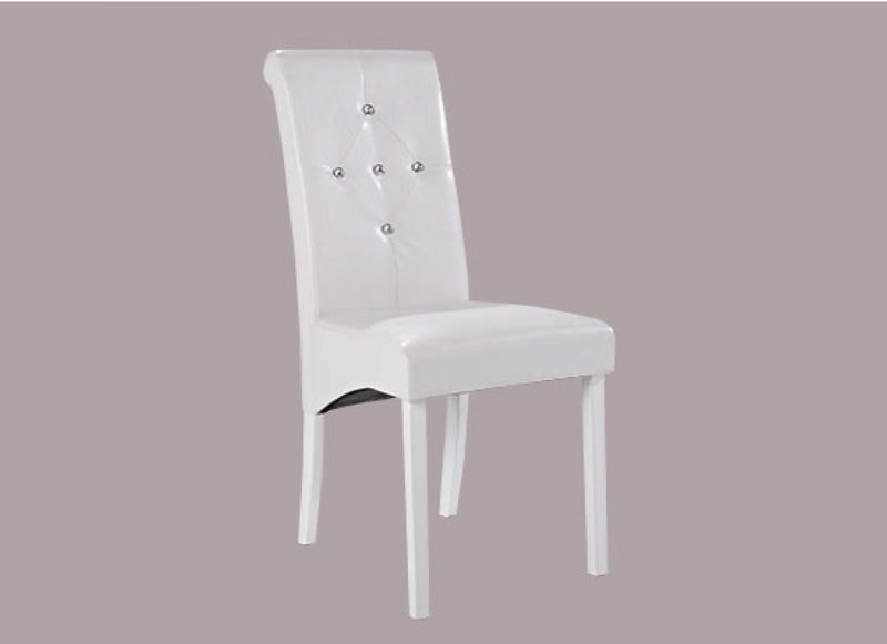 Monroe Diamante Chair White (Pack of 2)