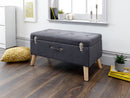 Minstrel Storage Ottoman Large - Bankrupt Beds