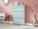Narrow High Gloss 3 Tier Shoe Cabinet