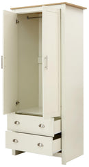 Lancaster 2 Door 2 Drawer Wardrobe - Bankrupt Beds