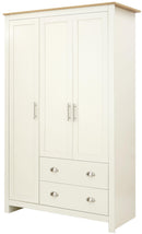 Lancaster 3 Door 2 Drawer Wardrobe - Bankrupt Beds