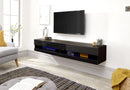 Galicia 180cm Wall TV Unit with LED - Bankrupt Beds