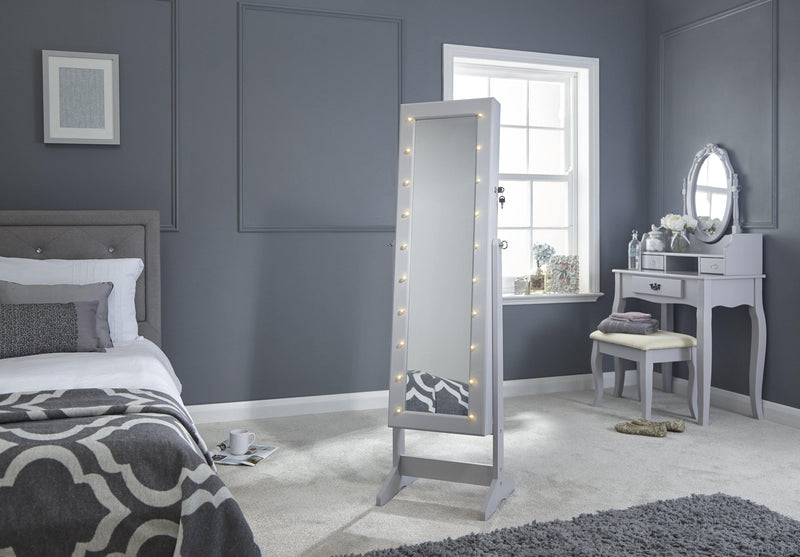 Amore Jewellery Armoire with LED - Bankrupt Beds