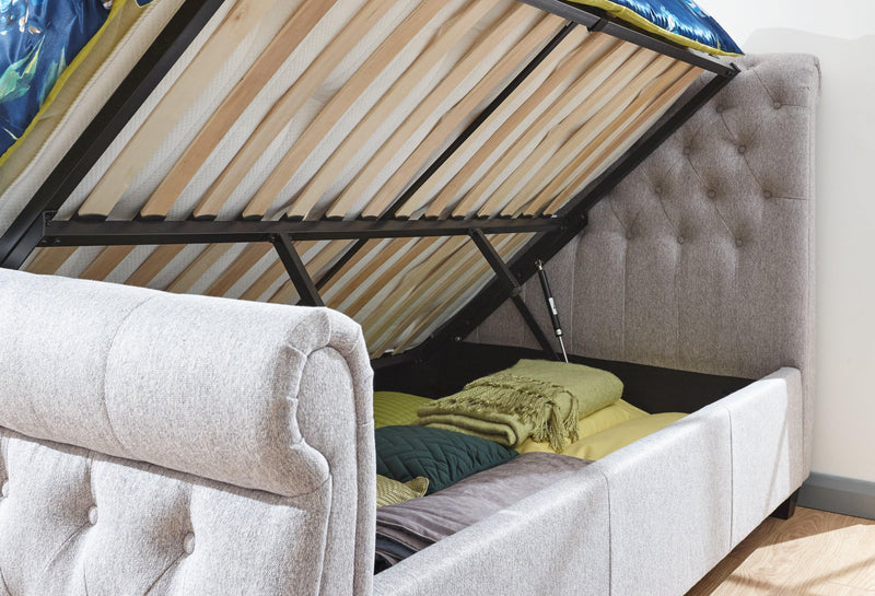 Lucerne 135cm Side Lift Ottoman Bed - Bankrupt Beds