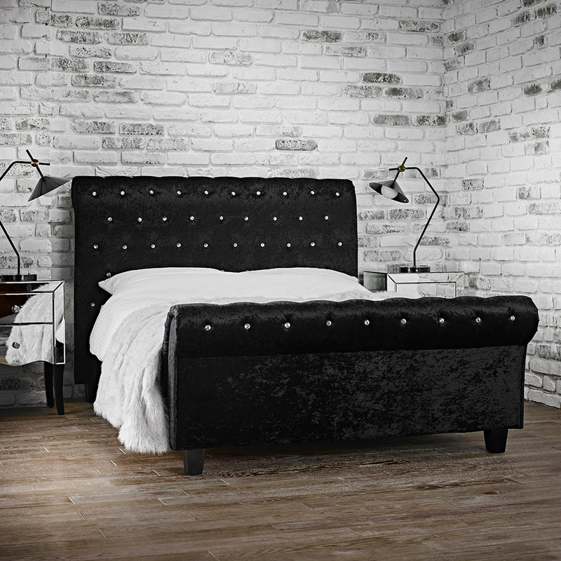 Isabella 4.6 Double Bed Black