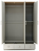 Kendal 3 Door 3 Drawer Wardrobe - Bankrupt Beds