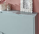 Narrow High Gloss 2 Tier Shoe Cabinet
