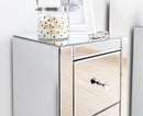 MIRRORED 3 DRAWER SLIM CHEST