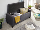 Verona Ottoman Bench Charcoal