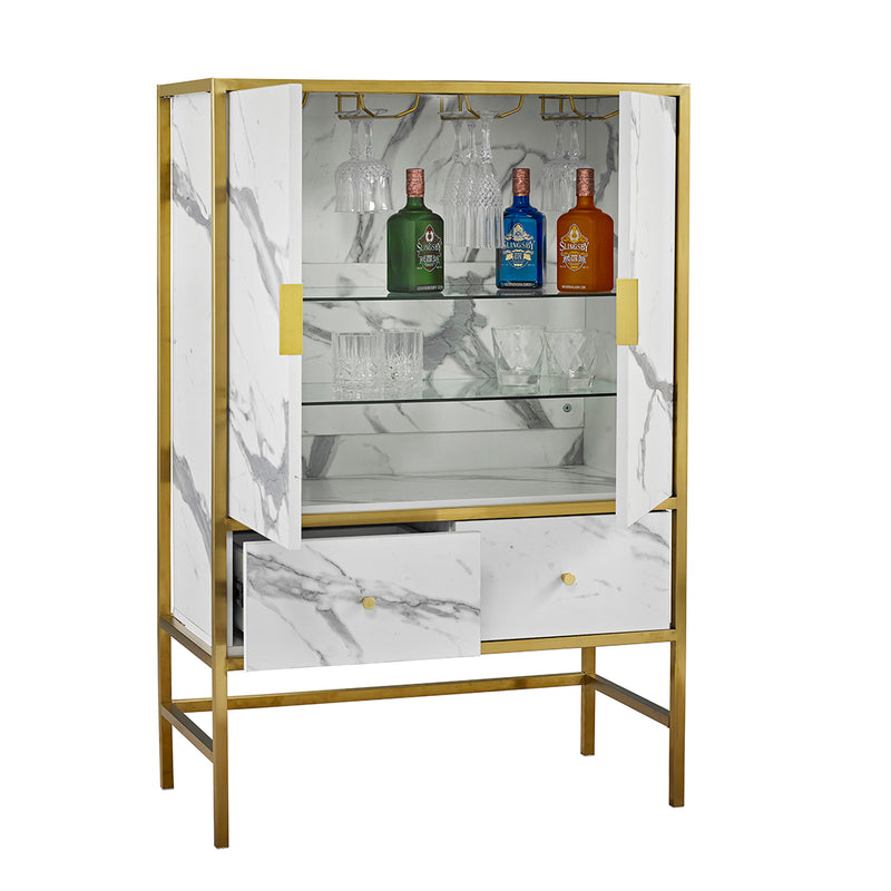 Monaco Drinks Cabinet White