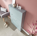 Narrow High Gloss 3 Tier Shoe Cabinet