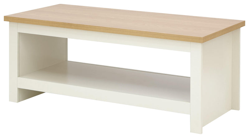 Lancaster Coffee Table with Shelf - Bankrupt Beds