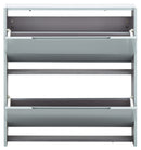 Narrow High Gloss 2 Tier Shoe Cabinet
