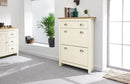 Lancaster 2 Door 1 Drawer Shoe Cabinet - Bankrupt Beds