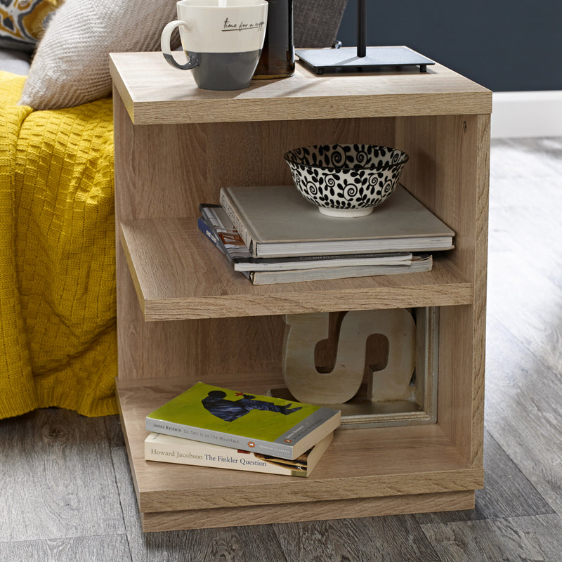 Oslo End Table Pale Washed Oak