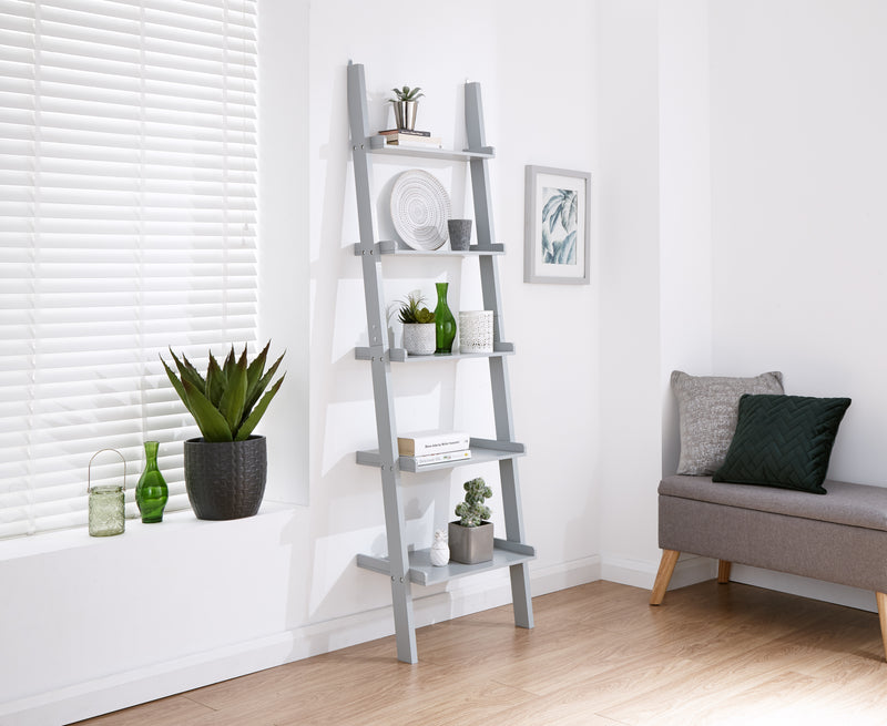 Ladder Style 5 Tier Wall Rack (Grey)
