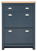 Lancaster 2 Door 1 Drawer Shoe Cabinet - Bankrupt Beds