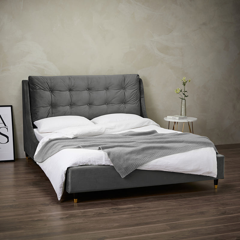 Sloane Grey Kingsize Bed