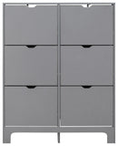 Narrow 6 Drawer Shoe Cabinet