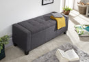 Verona Ottoman Bench Charcoal