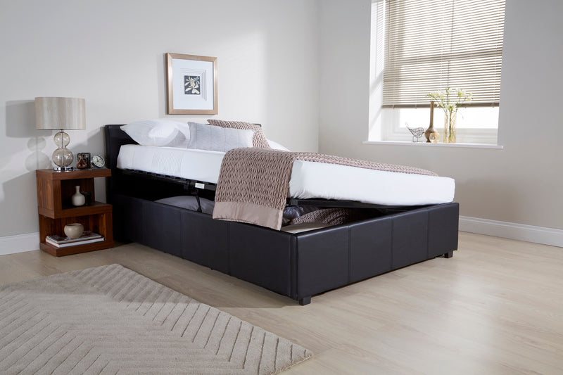 Side Lift Ottoman Bed 120cm