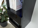 Galicia Tall Shelf Unit Black with LED - Bankrupt Beds