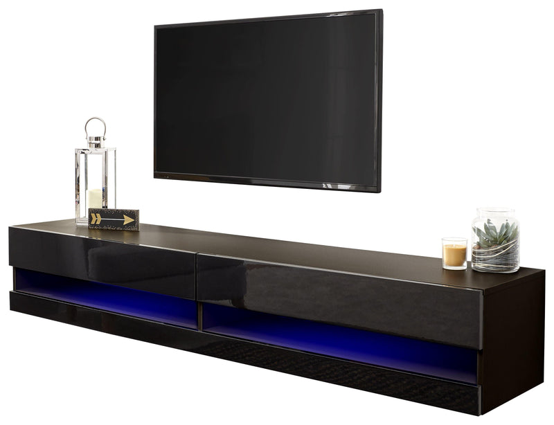 Galicia 150cm Wall TV Unit with LED - Bankrupt Beds