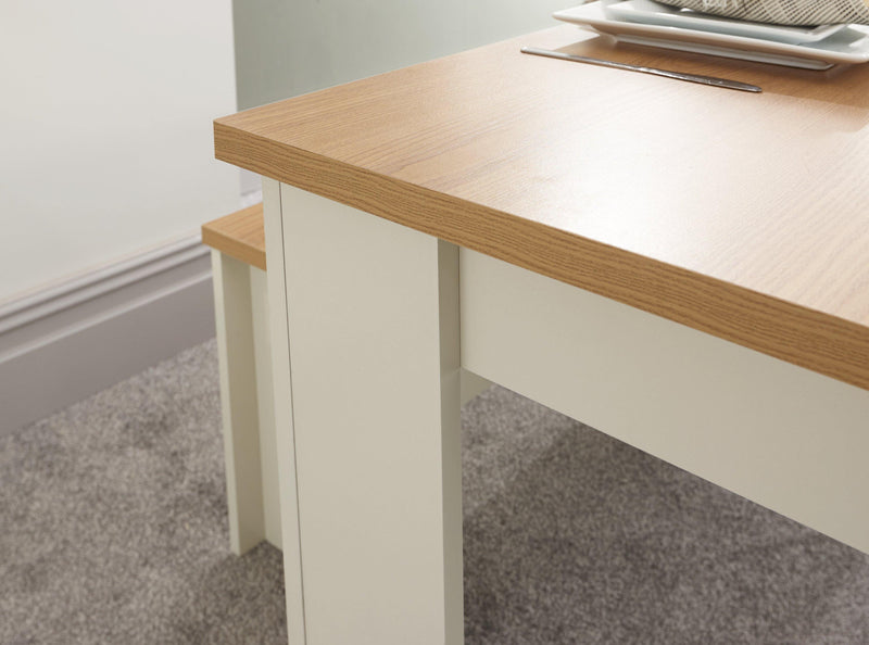 Lancaster 150cm Dining Table & Benches - Bankrupt Beds
