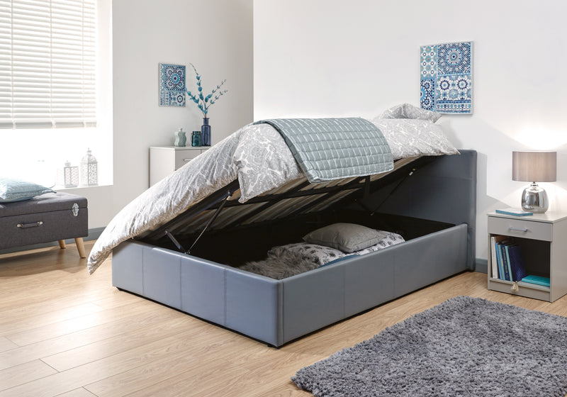 Side Lift Ottoman Bed 135cm