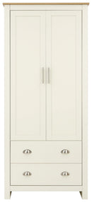 Lancaster 2 Door 2 Drawer Wardrobe - Bankrupt Beds
