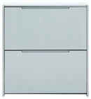 Narrow High Gloss 2 Tier Shoe Cabinet